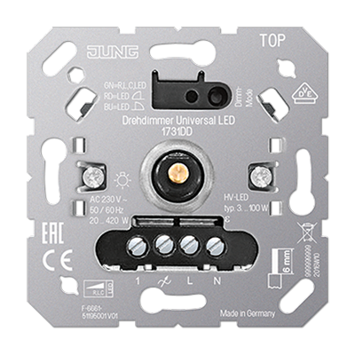 Диммер роторный JUNG универсальный LED