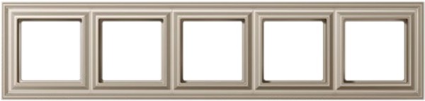 Рамка  JUNG ECO PROFI  DECO,  5 постовая, цвет шампань