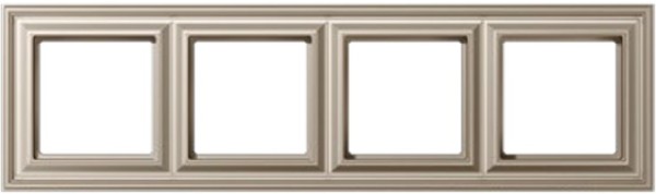 Рамка JUNG ECO PROFI  DECO, 4 постовая, цвет шампань