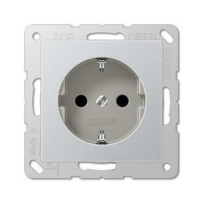 Розетка JUNG ECO PROFI  2К+З 16А 250В~, цвет алюминий