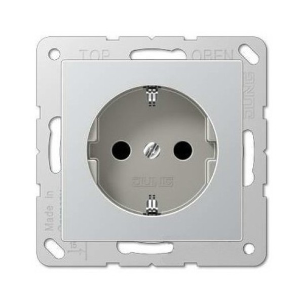 Розетка JUNG ECO PROFI  2К+З 16А 250В~, цвет алюминий