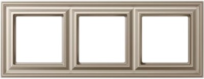 Рамка JUNG ECO PROFI  DECO,  3 постовая, цвет шампань