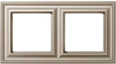 Рамка  JUNG ECO PROFI  DECO, 2 постовая, цвет шампань