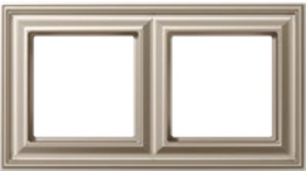 Рамка  JUNG ECO PROFI  DECO, 2 постовая, цвет шампань
