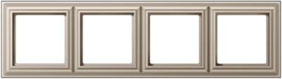 Рамка  JUNG ECO PROFI STANDART, 4 постовая, цвет шампань